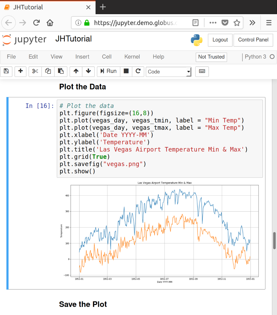 Using Globus in JupyterHub